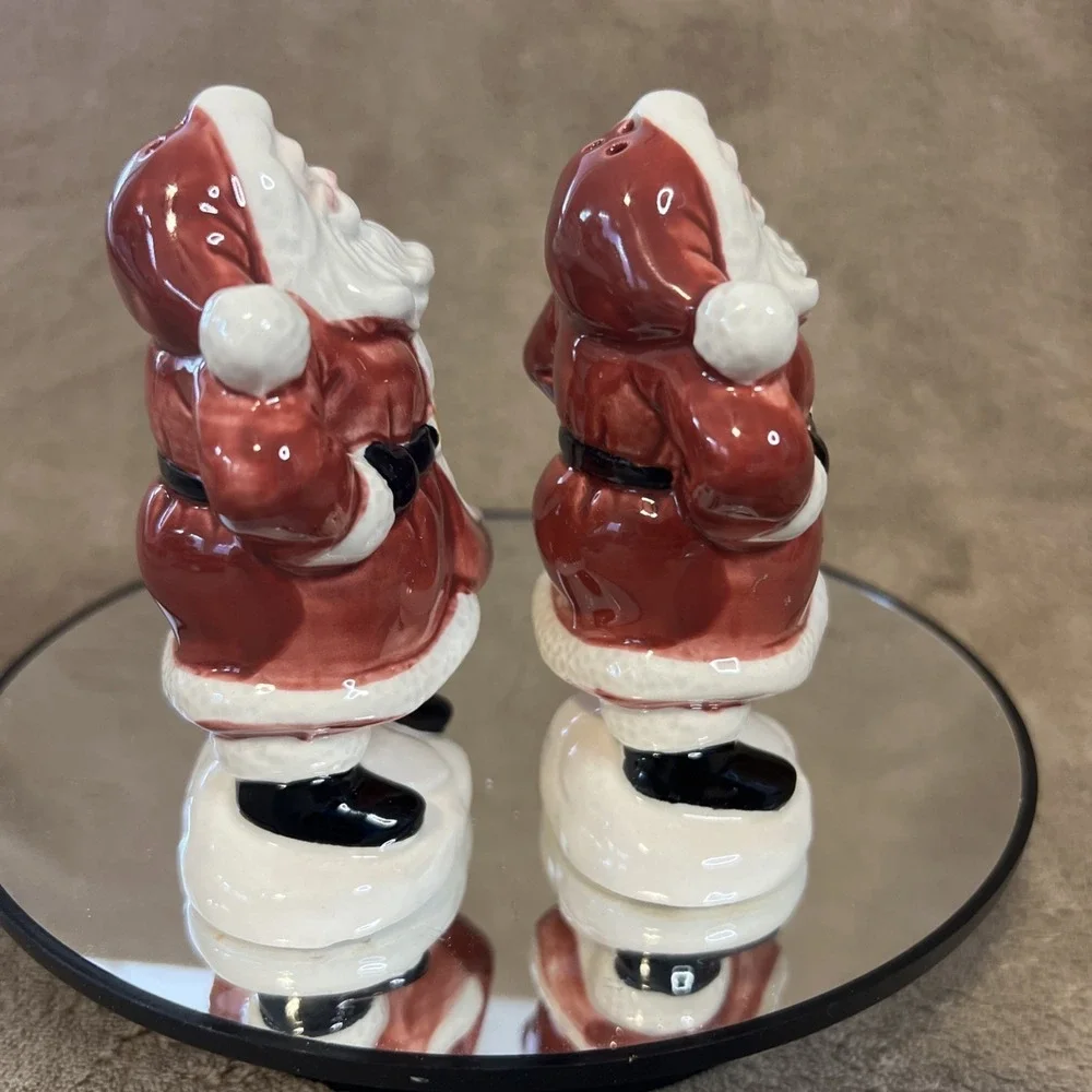 Christmas Omnibus Fitz‎ And Floyd Santa Salt And Pepper Shakers  Holiday 1990's